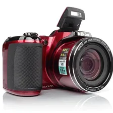 Компактный фотоаппарат Nikon Coolpix L810 красный, красный