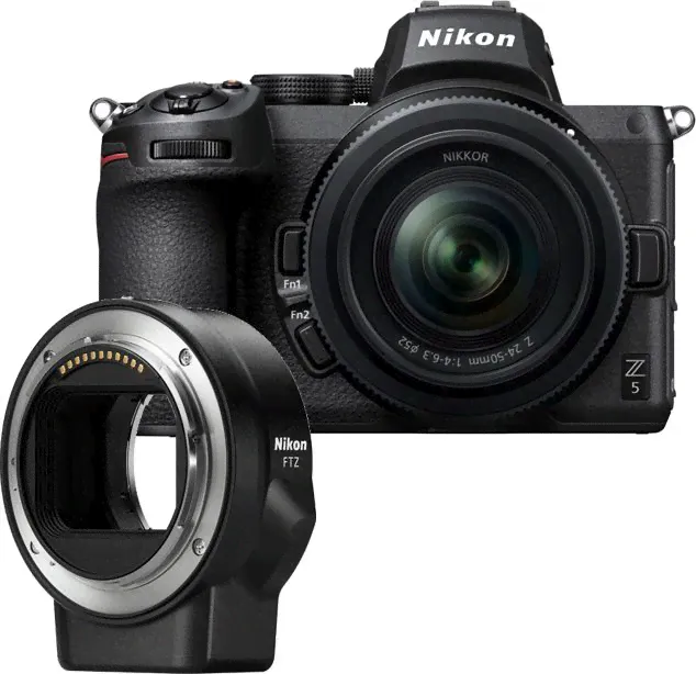 Фотоаппарат Nikon Z5 KIT 24- 50mm + FTZ Mount Adapter-0