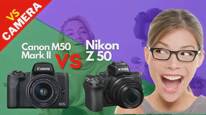 Canon M50 Mark II vs Nikon Z50 Video camera Animated Full Comparison Specs Best for Vlog Creations