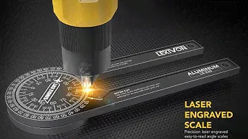 LEXIVON Aluminum Miter Saw Protractor Angle Finder Featuring Precision Laser Engraved Scales(LX-230)