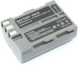 Аккумуляторная батарея для фотоаппарата Nikon D80 (EN-EL3e) 7.4V 2200mAh