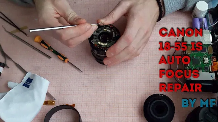 ремонт canon 18-55 IS (замена шлейфа автофокуса)/canon 18-55 IS auto focus repair