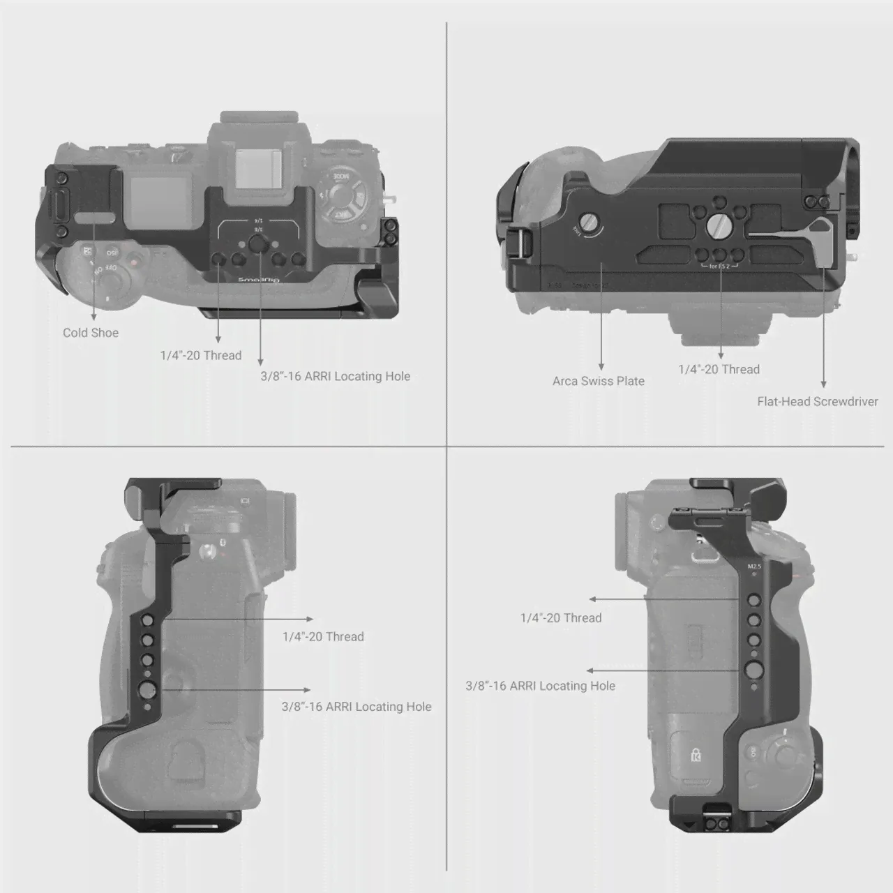 Комплект SmallRig 3738 для Nikon Z9, клетка и верхняя ручка, Черный, 3738 для Nikon Z9, клетка и верхняя ручка-3