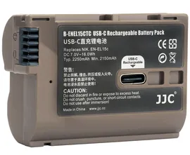 Аккумулятор JJC типа Nikon EN-EL15C с зарядным портом Type-C