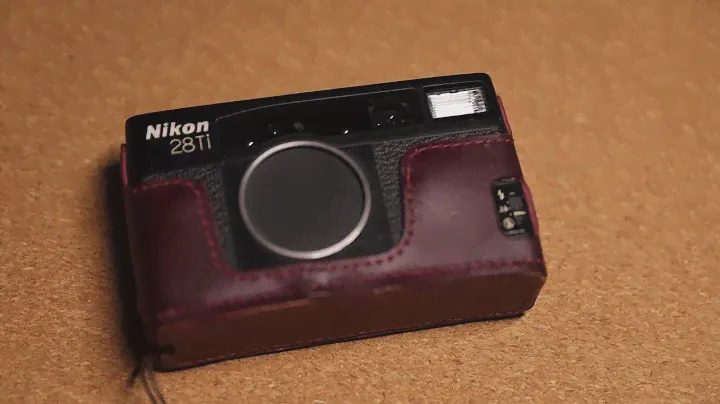 Handmade Leather Half Case for Nikon 28Ti
