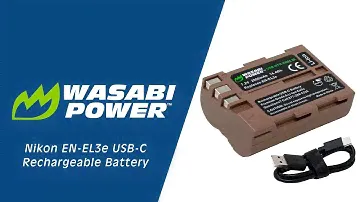 USB-C Rechargeable Nikon EN-EL3e | Ginger Series | Wasabi Power