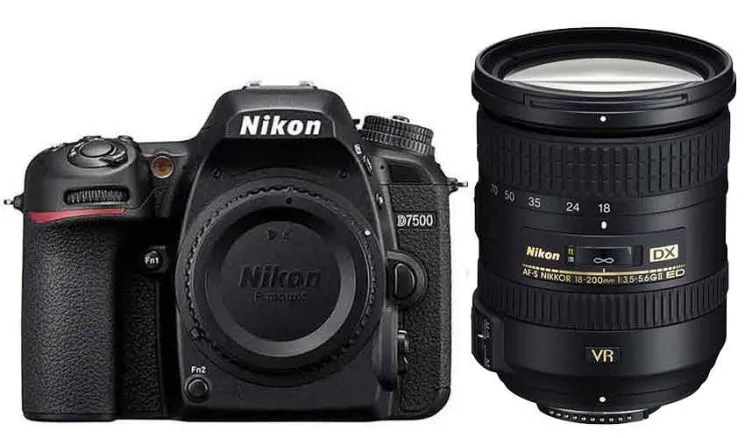 Зеркальный фотоаппарат NIKON D7500 KIT 18-200 VR II