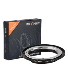 Адаптер K&F Concept для объектива Nikon F на байонет Canon EF
