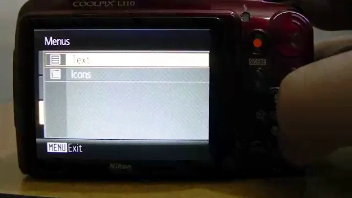 Nikon CoolPix L110 Menus