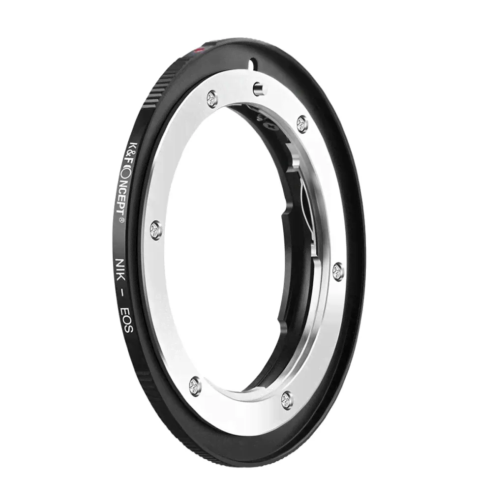 Адаптер K&F Concept для объектива Nikon F на байонет Canon EF-0