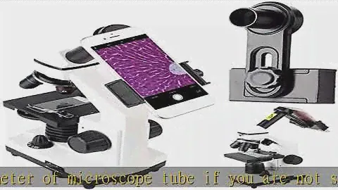 Microscope Smartphone Camera Adaptor - Updated Microscope Lens Adapter for Microscope Eyepiece Tube
