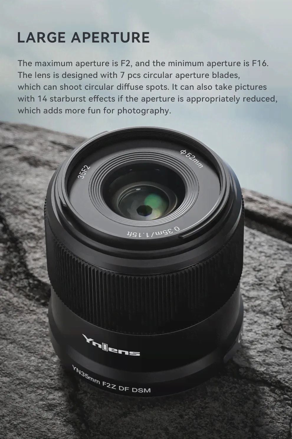 Объектив YONGNUO YN35mm F2Z DF DSM AF Полнокадровый с автофокусом, портретный объектив с большой апертурой для Nikon Z Mount ZFC Z9 Z7 Z5 Z6 Z50, камера (art.: 3920bf29af325)-4