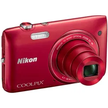 Компактная фотокамера Nikon Coolpix S3500 red (20.1Mpx, 7x zoom, 2.6"LCD)