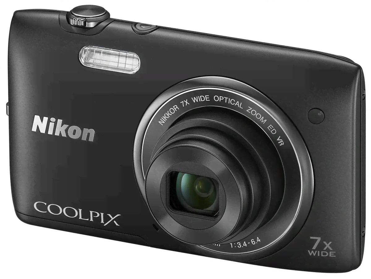 Nikon Coolpix S3500, Black цифровая фотокамера-0