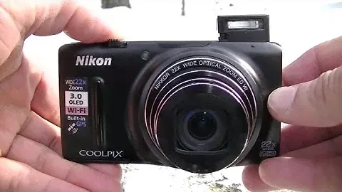 Nikon Coolpix S9500 Video Test Day & Night, Winter, Видео тест