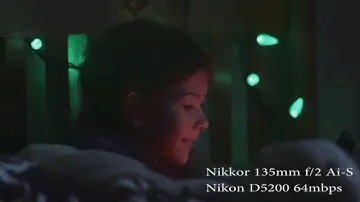 Nikon Nikkor 135mm F2 Ai-S D5200 64mbps Hack Video Test Low Light