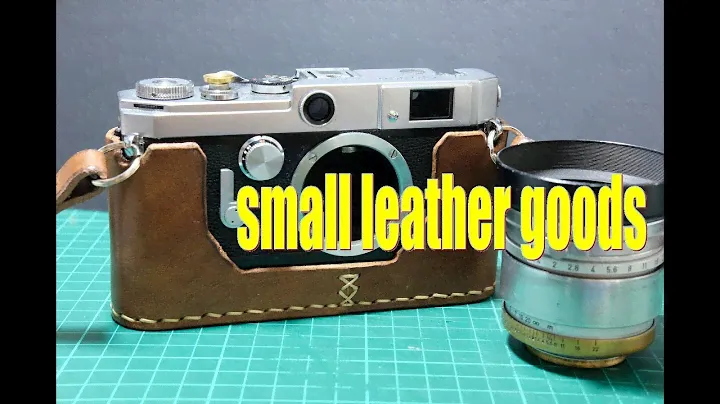 making a simple leather camera half case leathercraft