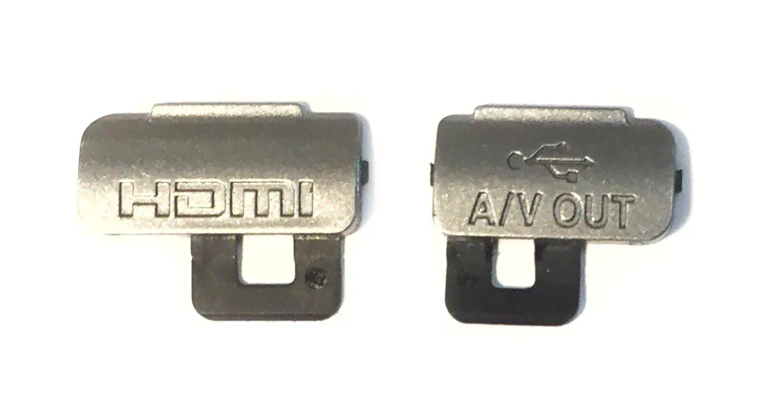 Nikon Coolpix S9400 Заглушки разъемов HDMI и A/V (Серебро) (original)-1