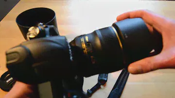 Nikon 35mm 1.4G & 85mm 1.4G mounted on a D3S