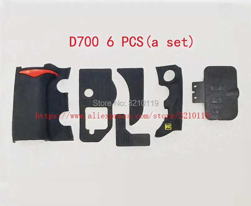 Новый комплект резиновых накладок для Nikon D700 USB, резиновая накладка для большого пальца с клейкой лентой, резиновая накладка для корпуса, ремонтная деталь SLR-0